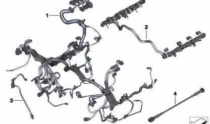 Motorkabel -Zündmodul für BMW F07, F10, F11, F12, F13, F01, F02, F04 (OEM 12517614896). Original BMW