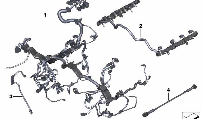 Adaptador válvula de descarga OEM 12517600224 para BMW F07, F10, F01, F02, F04 550i y 750i (con y sin xDrive), motores N63. Pieza original BMW.