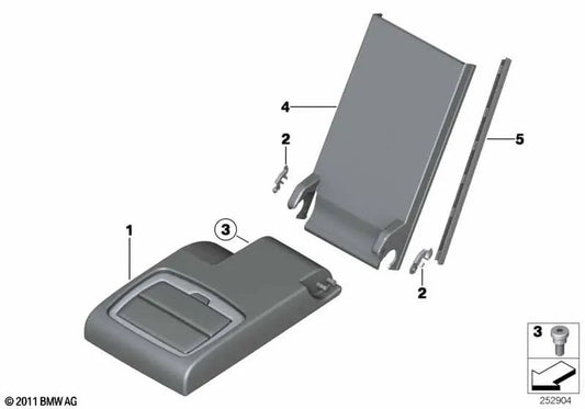 Zentrale Lederkraft für BMW X4 F26 (OEM 52207366580). Original BMW