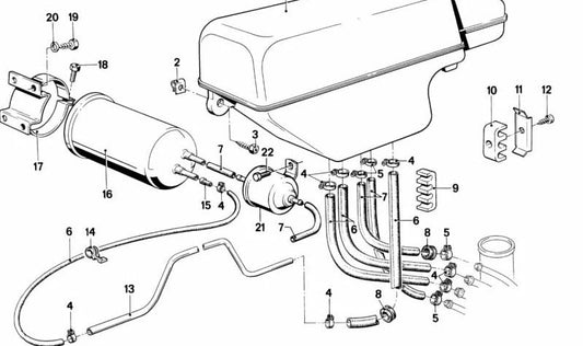 OEM 11631708979 Válvula anti -repell para BMW 7 E23 745i Series. Compatível com os modelos motores M30 fabricados entre 1979 e 1986. Piece original da BMW.
