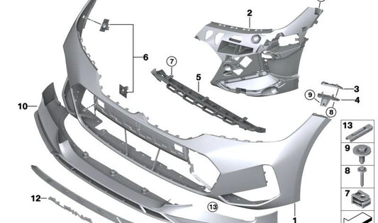 Conjunto de suporte de sensor PMA para BMW Série 3 G20N, G21N, G28N (OEM 51115A69622). BMW original