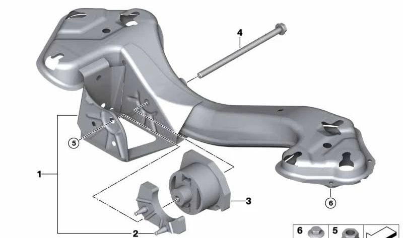 Tuerca hexagonal OEM 07119904578 para BMW E81, E82, E87, E88, E92, E93, E53 y MINI R50, R52, R53. Original BMW y MINI.