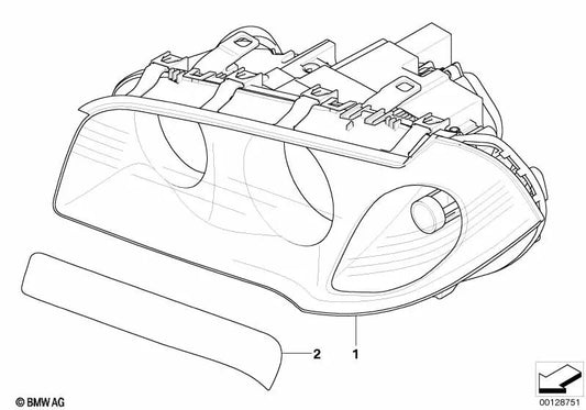 Links AHL Bi-Xenon Farms für BMW E83N (OEM 63123456041). Original BMW