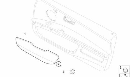 Kit de reparación del compartimento abatible para BMW E92, E93 (OEM 51419135477). Original BMW