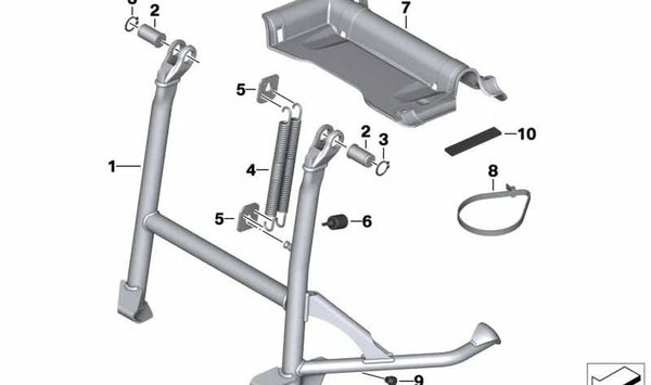 Perno OEM 46528526527 para BMW Motorrad C Evolution, R 1200 GS, R 1250 GS, GS Adventure y RT. Compatible con varios modelos y años. Original BMW Motorrad.