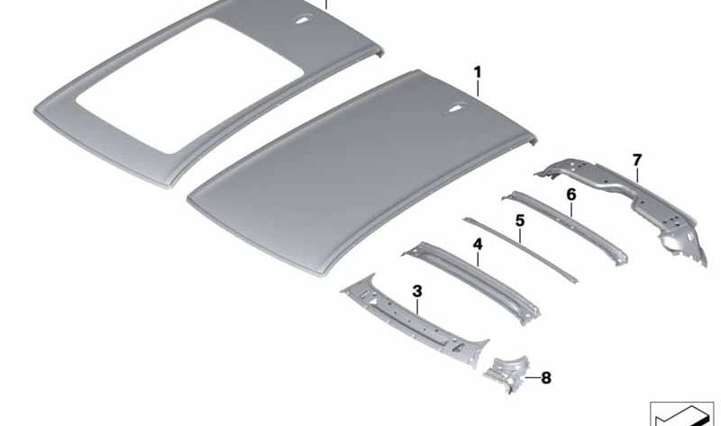 Connexion paravent latérale droite pour BMW X6 F96, G06 (OEM 41009498786). BMW d'origine