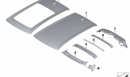 Connexion paravent latérale droite pour BMW X6 F96, G06 (OEM 41009498786). BMW d'origine