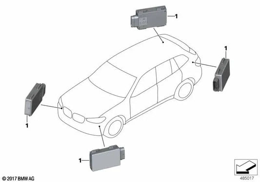 Warnwarnsensor für BMW F90, G30, G31, G38, G32, G12, G12, G01, G08, G02 (OEM 66326891728). Original BMW.