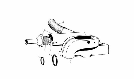 Caja del filtro de aire OEM 13710016765 para BMW E21, E30, E12, E28, E24, E23, E9, E3. Original BMW.