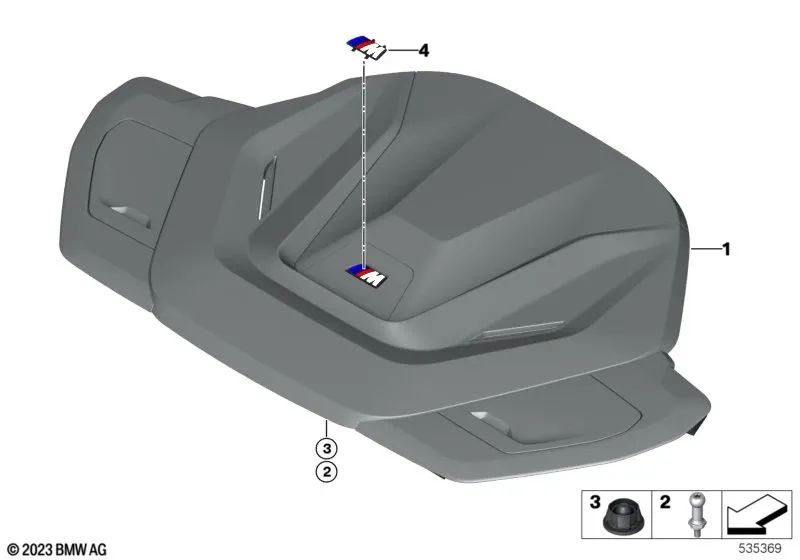 Cobertura do projeto para BMW E46, F30, F80 (OEM 11148741616). BMW original.