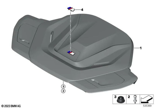 Cobertura do projeto para BMW E46, F30, F80 (OEM 11148741616). BMW original.