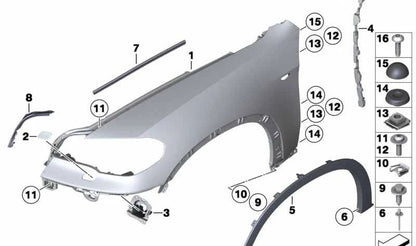 Soporte izquierdo para BMW X5 E70N (OEM 51657223005). Original BMW