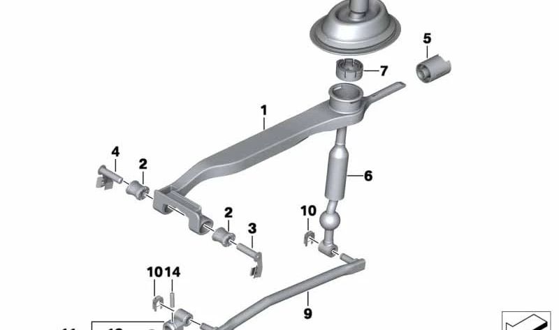 OEM change lever 25117524806 for BMW E89. Original BMW.
