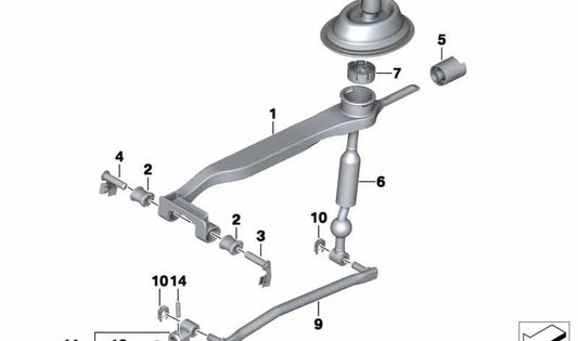 OEM change lever 25117524806 for BMW E89. Original BMW.