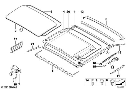 Keder for BMW F20, F21, F22, F87, E90, E91, E92, F30, F80, F32, F36, X4 F26 (OEM 51447143282). Genuine BMW