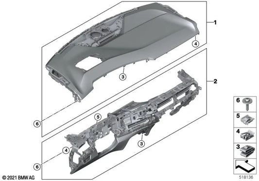 Tablero de Instrumentos para BMW X1 U11 (OEM 51459633909). Original BMW