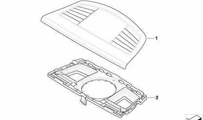 Difusor de aire acondicionado OEM 64227130751 para BMW E90, E91, E92, E93. Original BMW.