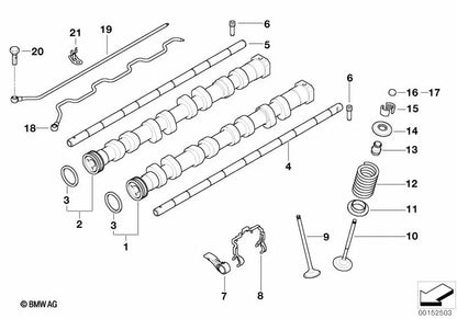 Set of adjustment plates for BMW 3 Series E46, E90, Z4 E85, E86 (OEM 11340031525). Original BMW