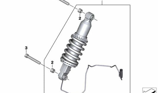 Tornillo ISA M12X1,5X80-MK OEM 07129905658 para BMW Motorrad R1200GS, R1200RT, K1300S, K1600GT... y más. Original BMW Motorrad.