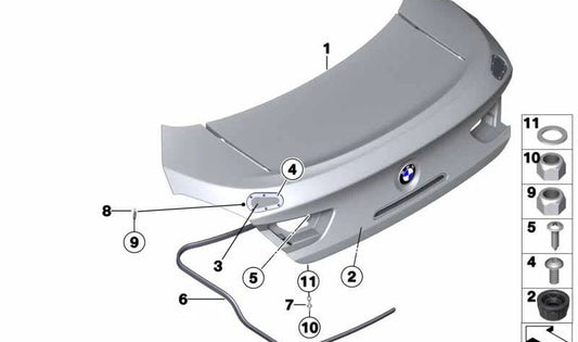 Tornillo de cabeza OEM 07146977945 para MINI Countryman R60, Paceman R61, BMW i3 I01, Z4 E89... y más. Original BMW y MINI.
