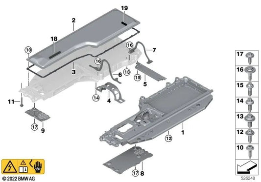 Kombischraube for BMW 5 Series G60, 7 Series G70 (OEM 61278838622). Genuine BMW