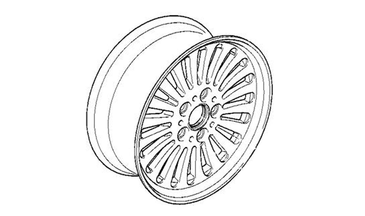 Llantas de aluminio estilo radios 33 OEM 36111092209 para BMW E39. Original BMW.