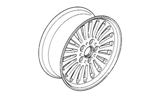 Llantas de aluminio estilo radios 33 OEM 36111092209 para BMW E39. Original BMW.