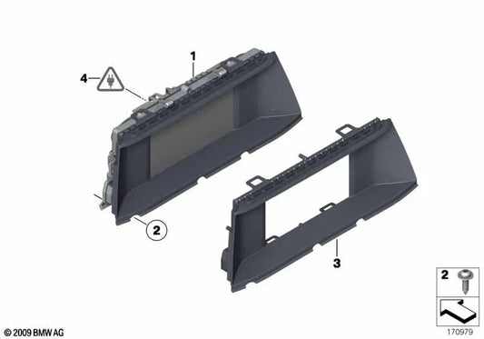 Schermata di informazioni centrali per BMW F07. BMW originale.