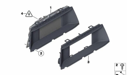 Pantalla Central 10,25" OEM 65509268710 para BMW Serie 7 {F01, F02}. Original BMW.
