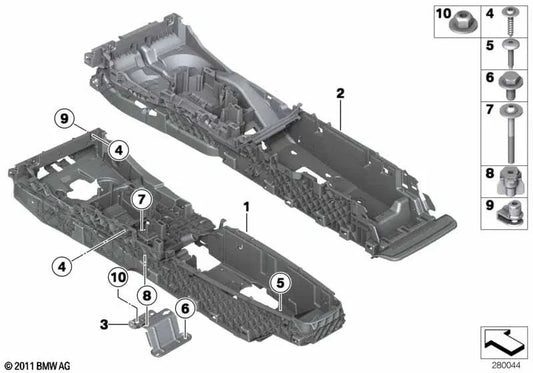Linsenschraub para BMW F06, F12, F13 (OEM 07147133547). BMW original.