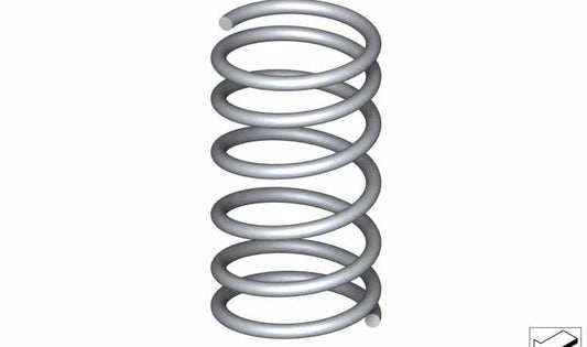 Resorte helicoidal delantero para BMW (OEM 31336889992). Original BMW