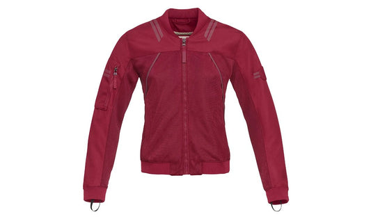 Swartberg Air Red Summer Jacket OEM 76145A809B9 for BMW Motorrad {All compatible models}. With NPL protections and breathable tissue. Original BMW Motorrad.