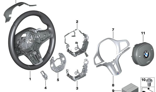 Embelezado para o Flyer OEM 6131982775 para BMW G87, G20, G21, G80, G81, G22, G26, G82, G83. BMW original.