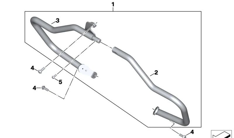 Estribo de protección de motor derecho OEM 11848406086 para motos BMW R 18, R 18 Classic, R 18 B, R 18 Roctane, R 18 Transcontinental. Original BMW Motorrad.