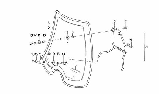 Tuelle para BMW (OEM 46631233610). Original BMW