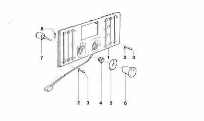 Interruptor de soplador OEM 61311363444 para BMW Serie 3 E21, M1 E26. Original BMW.