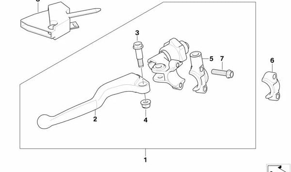 Tapa protectora OEM 32727681037 para BMW Motorrad K1. Pieza original BMW Motorrad.