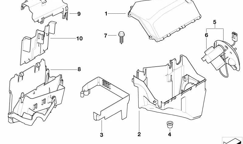 Base caja electrónica OEM 12907533286 para BMW E85 Z4. Original BMW.