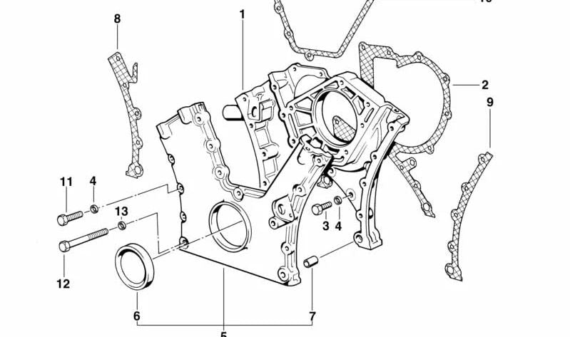 Retén de cigüeñal OEM 11141725994 para BMW E31, E32, E38. Pieza original BMW.