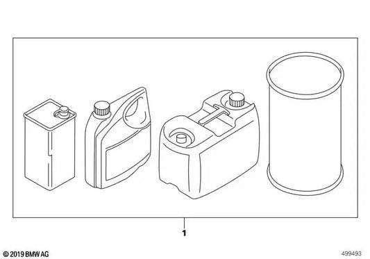 Fluido de freio DOT4, baixa viscosidade para BMW E21, E12, E28, E24 (OEM 83135A824F2). BMW originais.
