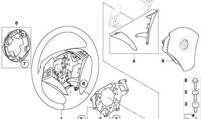 Juego de Molduras Decorativas para BMW E60, E61 (OEM 32306763452). Original BMW