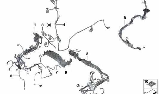 Originaler elektrischer Verkabelung (Motorsensor) OEM 12517857108 für BMW F85 (x5 m), F86 (x6 m). Original BMW.