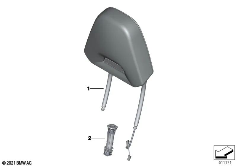 Porta in pelle per BMW 3 G80 Series, G80N, G81, G81N (OEM 52109503568). BMW originale.
