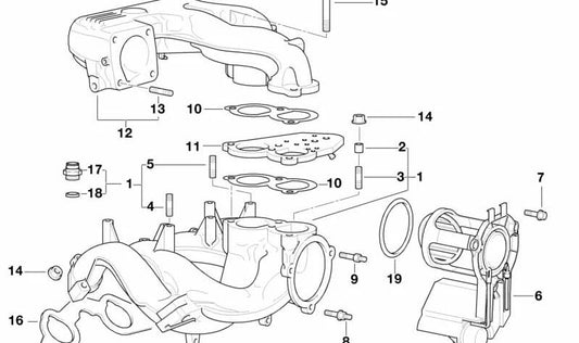 Vite prigioniera OEM 11611247343 per BMW E36, E34, Z3. BMW originale