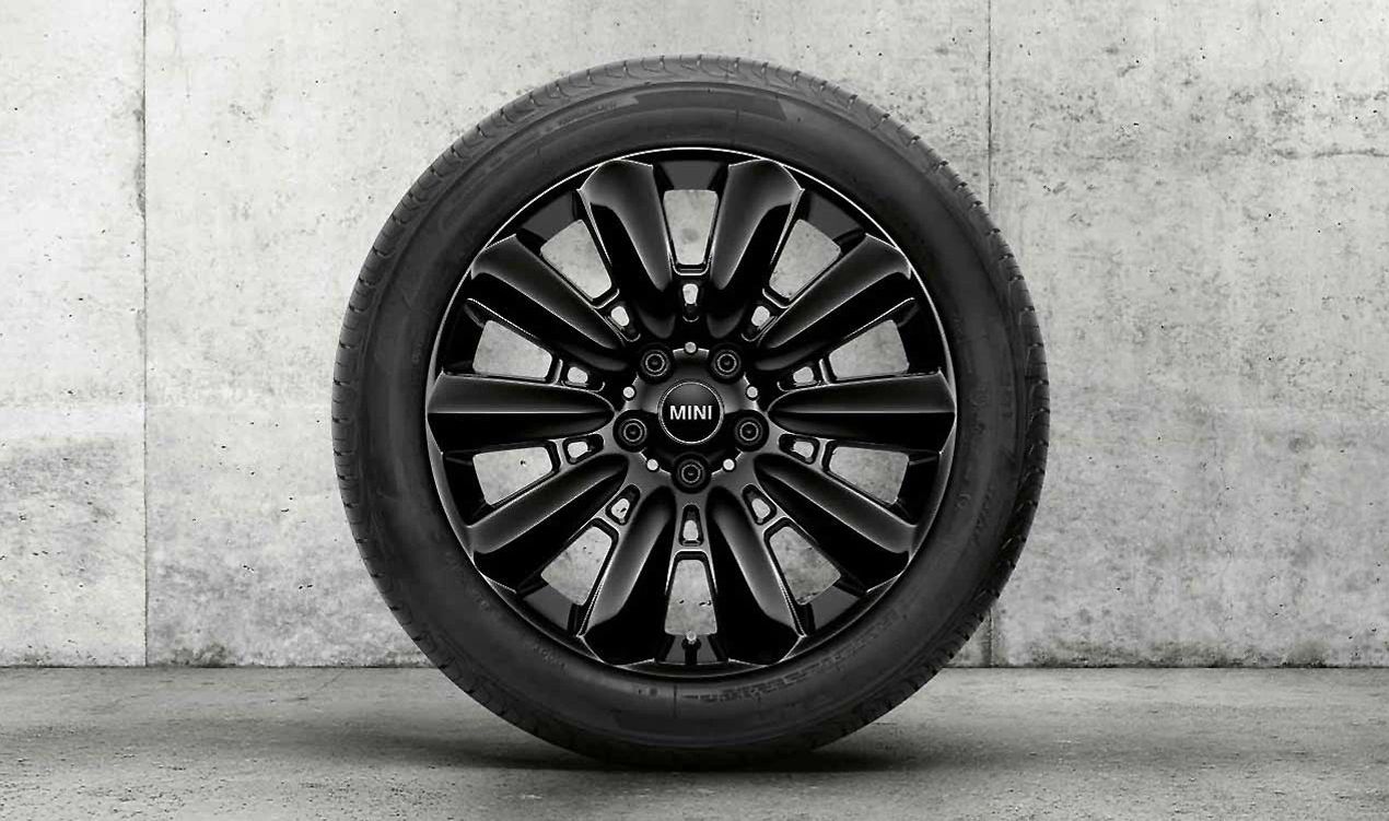 Cerchio in lega leggera 18" 7.5J ET51 Jet Black Uni OEM 36116856034 per MINI Countryman F60 (2015-2020), Countryman F60 LCI (2019-2024). Originale MINI.