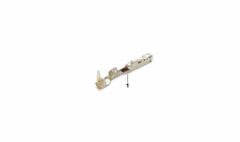 Nanomqs weiblicher Kontakt 0,22-0,35 mm² OEM 61139230107 für BMW R 1200 RT Motorcycles, R 1250 RT, F 750 GS, F 850 ​​GS, F 900 GS ... und mehr. Originaler BMW Motorrad.