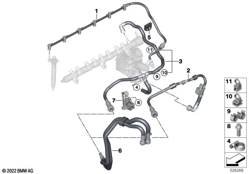 CLIP TRIPLE PARA BMW LINHES 1 F20 SERIES, F21, Série 2 F22, F23, G42, 3 E90N SERIES, E91N, E92N, E93N, F30, F31, F34, G20, G21, G28, 4 F32, Série F33, F34, G22, , G23, G26, Série 5 F07, F10, F11, G30, G31, Série 6 F06, F12, F13, G32, Série 7 F01N, F02N,