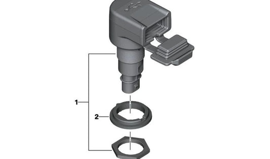 Soporte caja de enchufe OEM 61347107991 para motos BMW R 1300 GS, R 1300 GS Adventure. Original BMW Motorrad.