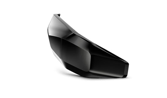 Panel lateral izquierdo Blackstorm metalizado OEM 77438829779 para maletín superior de motos BMW C 400 GT, C 400 X, R 1100 RS. Original BMW Motorrad.