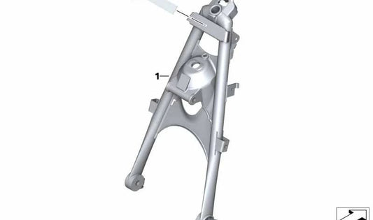 Lámina protectora número de bastidor OEM 46517671875 para motos BMW R1200GS, R1200RT, R1200R, R1200ST. Original BMW Motorrad.